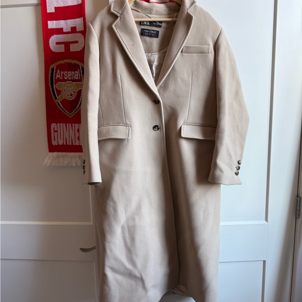 Zara Women's Cream Manteco Coat